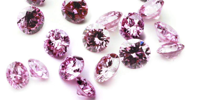 Pink Diamonds - courtesy of Argyle Diamonds